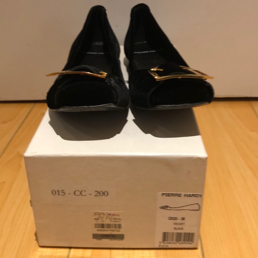 Pierre Hardy velvet ballerina flat size 38